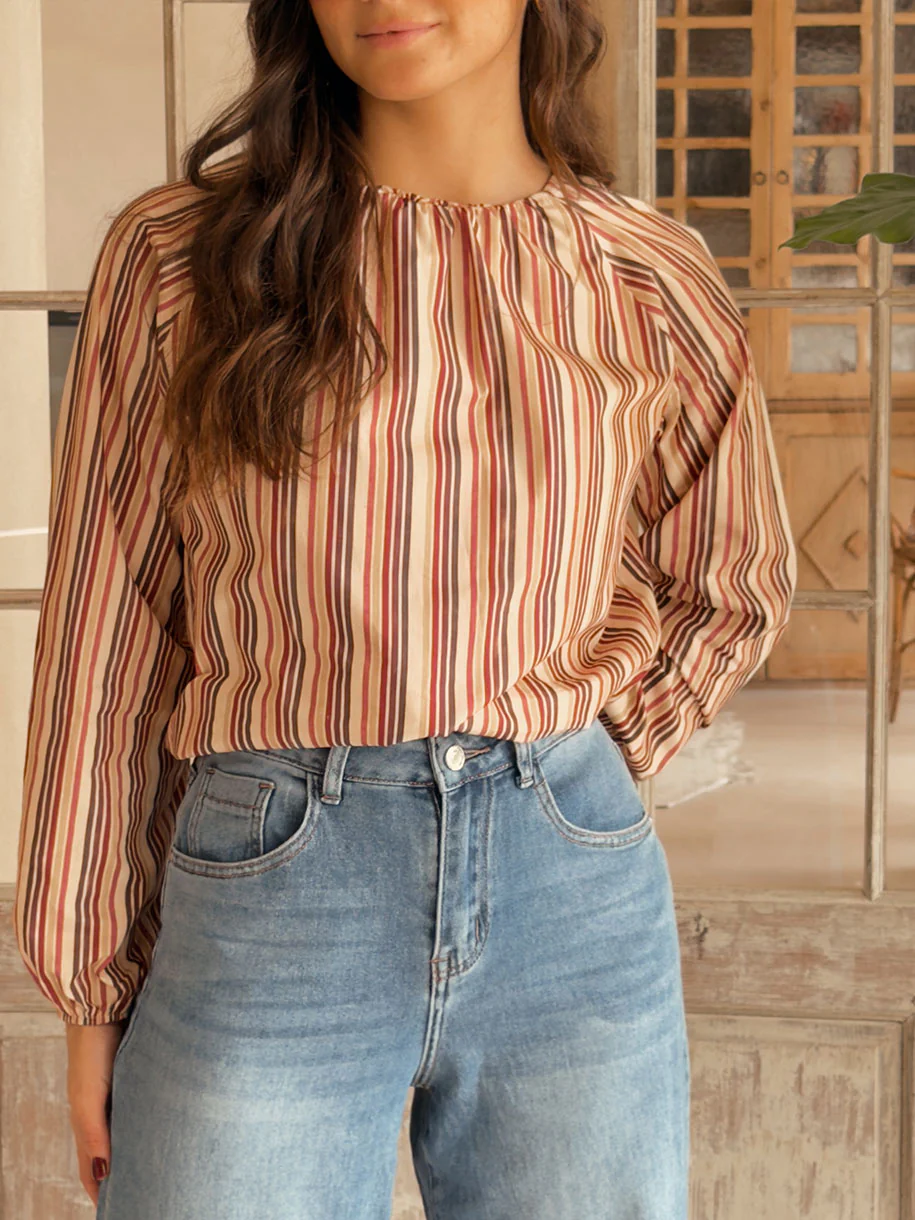 BLUSA RAYAS MULTICOLOR - Image 2