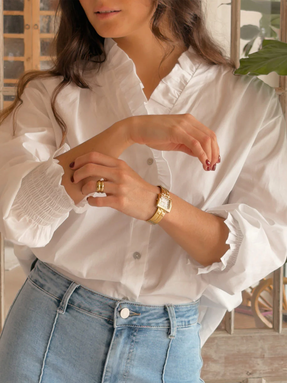 CAMISA BLANCA FRUNCE - Image 2