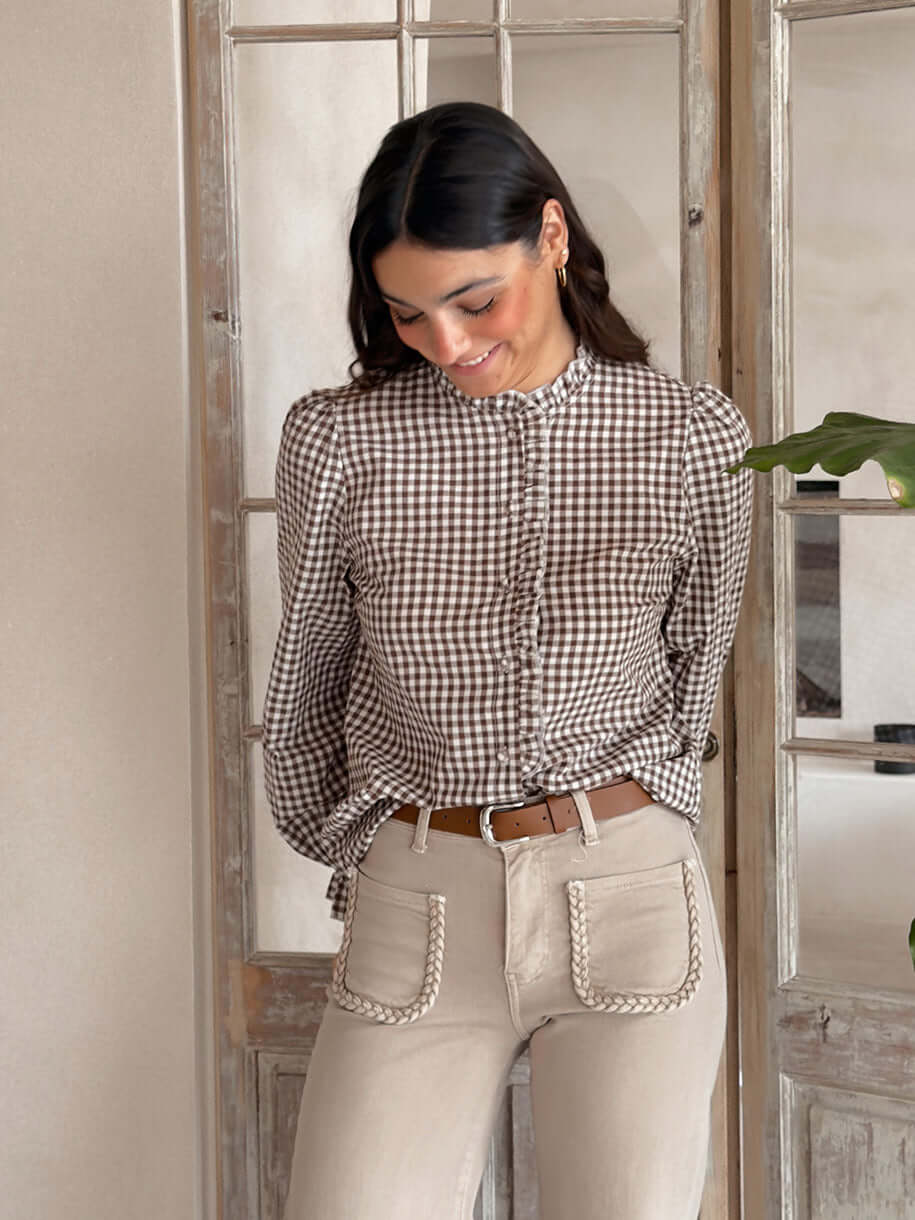 CAMISA VICHY VOLANTE - Image 3