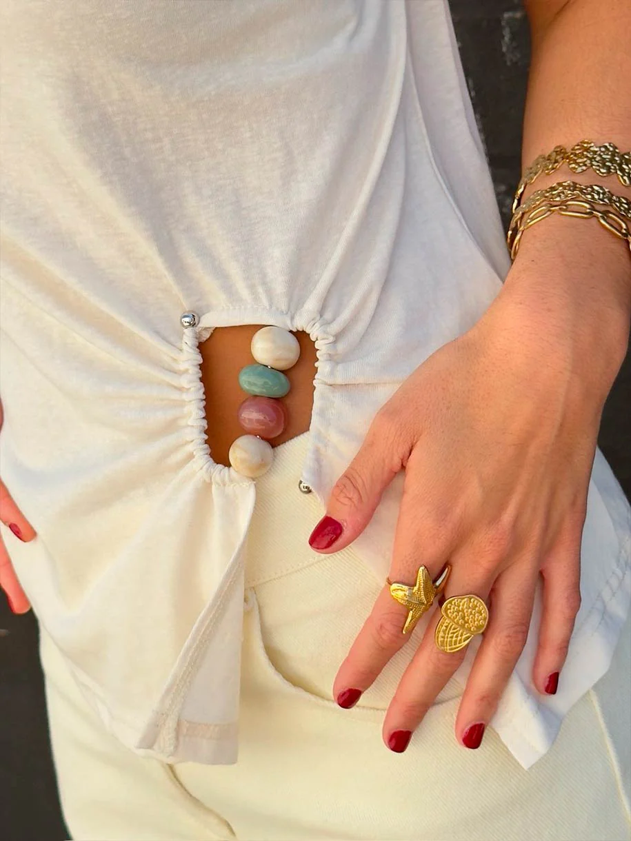 CAMISETA CUT OUT PIEDRAS - Image 2