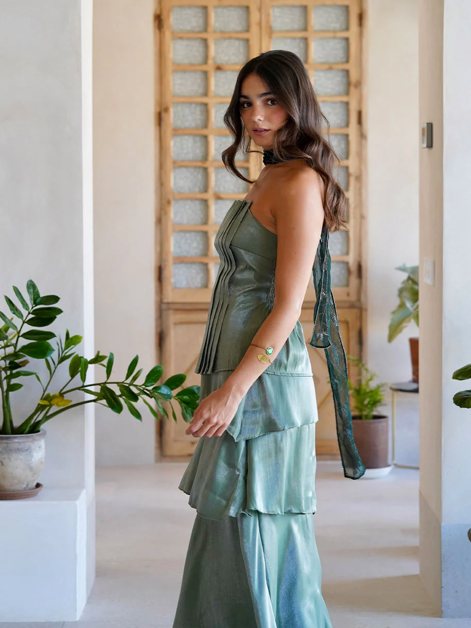 CONJUNTO SATINADO TABLEADO - Image 3