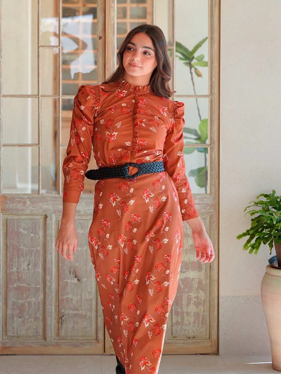 FALDA FLORAL TERRACOTA - Image 3