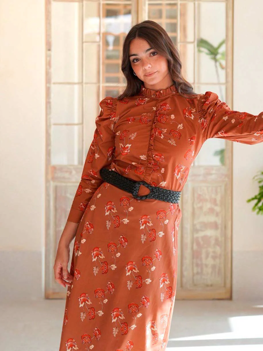 FALDA FLORAL TERRACOTA - Image 4