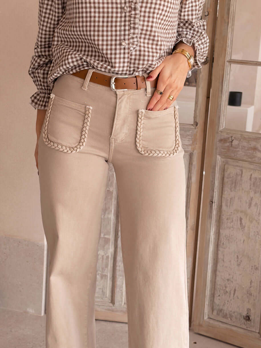 JEANS BOLSILLO TRENZADO