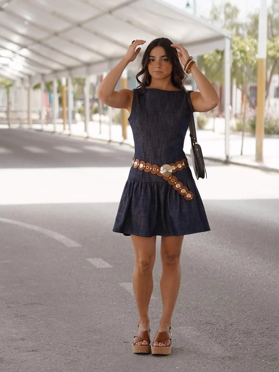 VESTIDO DENIM VOLANTÓN - Image 8