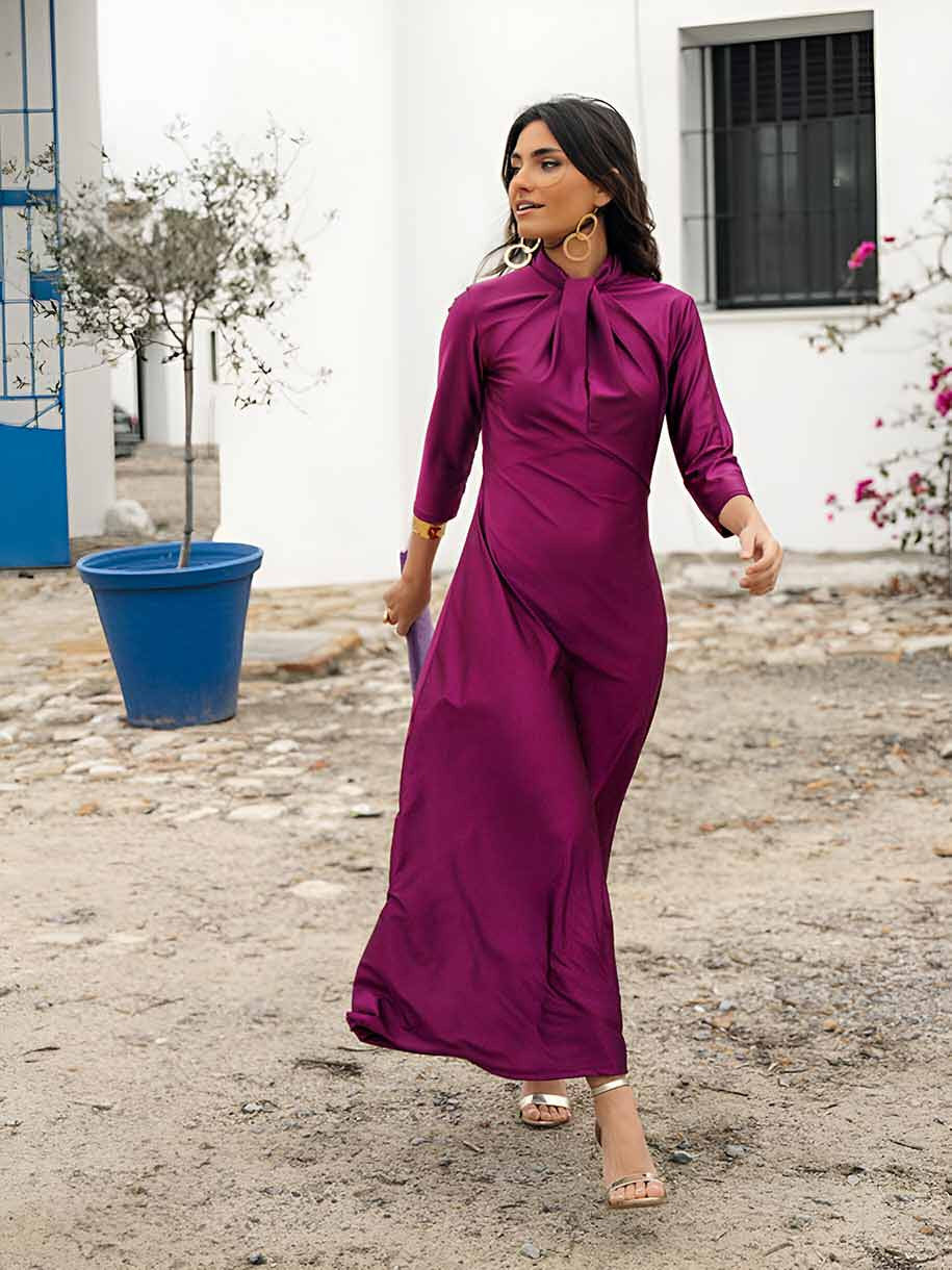 VESTIDO ESCOTE NUDO