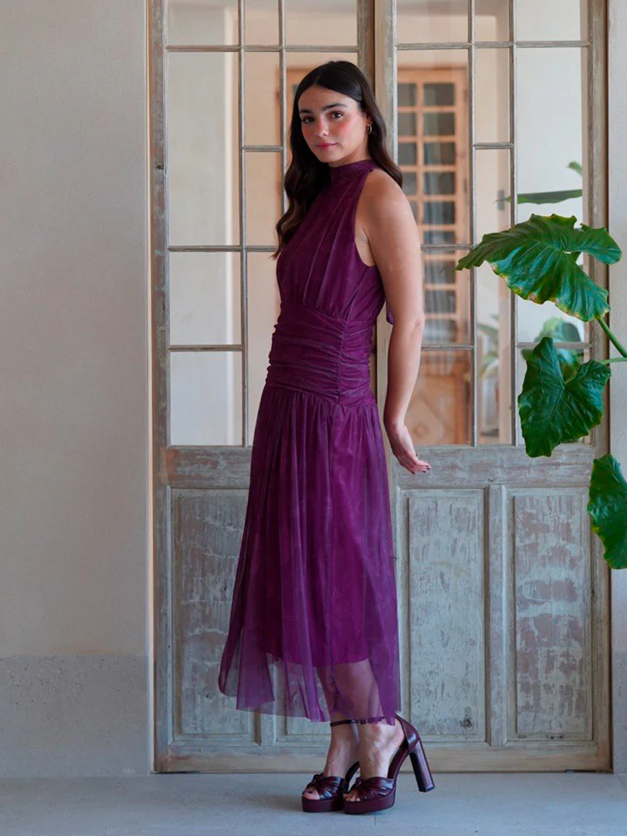 VESTIDO HALTER FRUNCIDO - Image 3