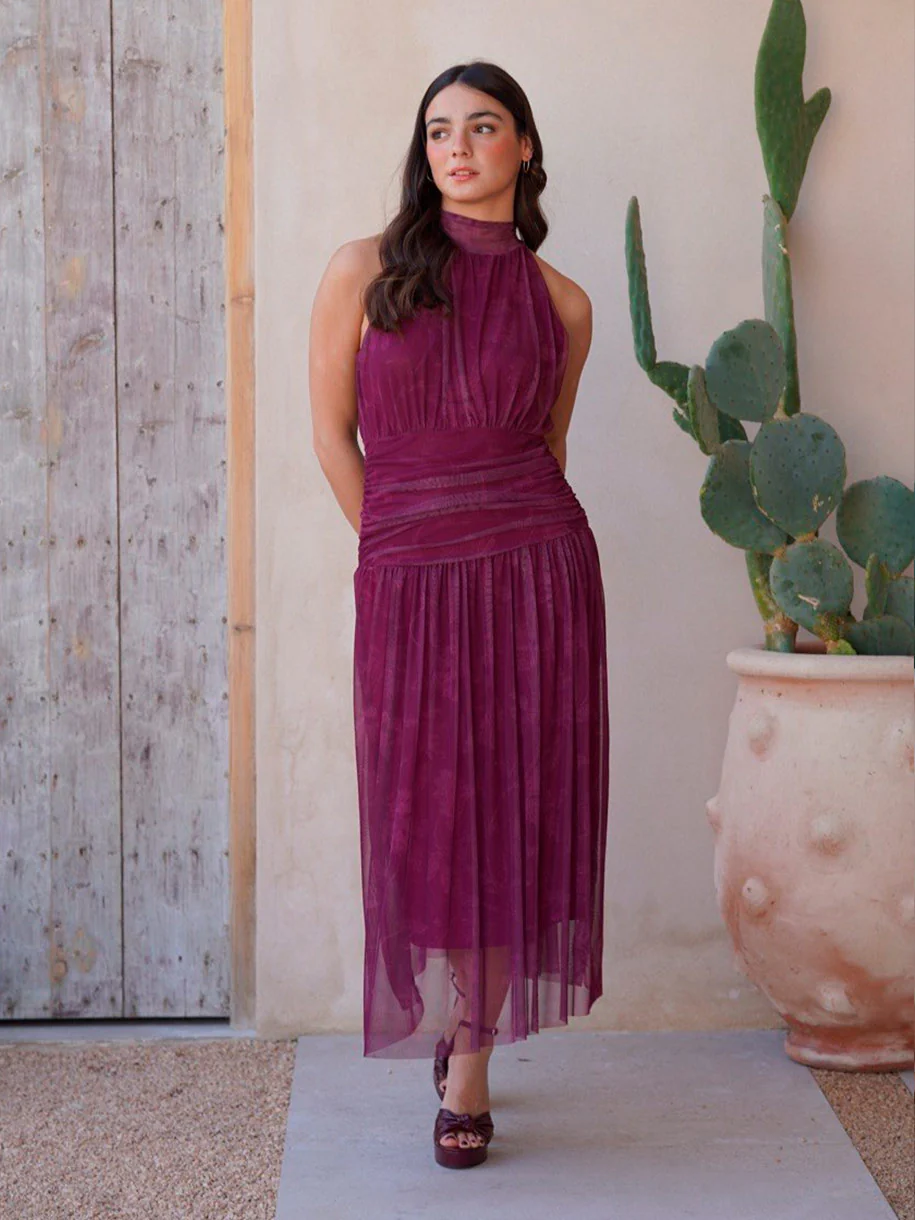 VESTIDO HALTER FRUNCIDO - Image 4