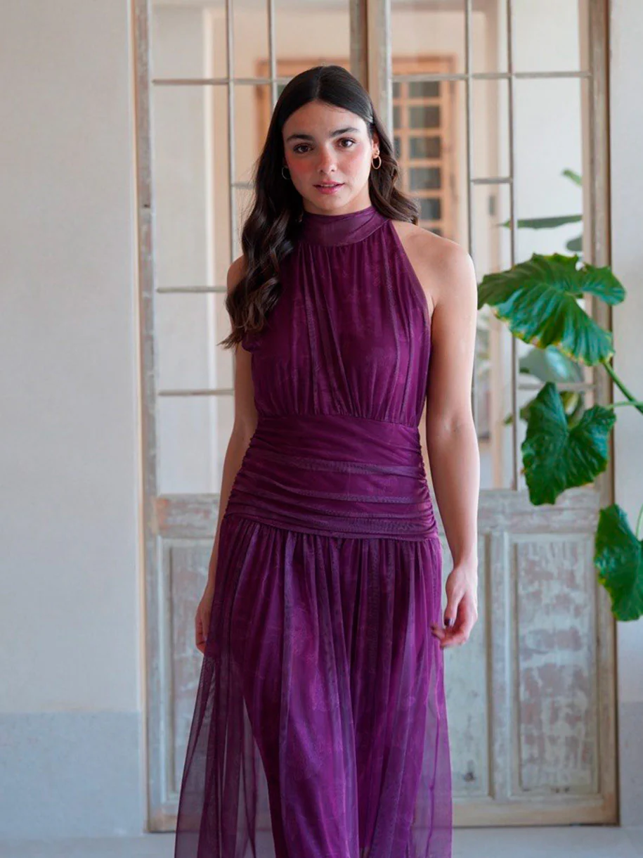 VESTIDO HALTER FRUNCIDO - Image 5