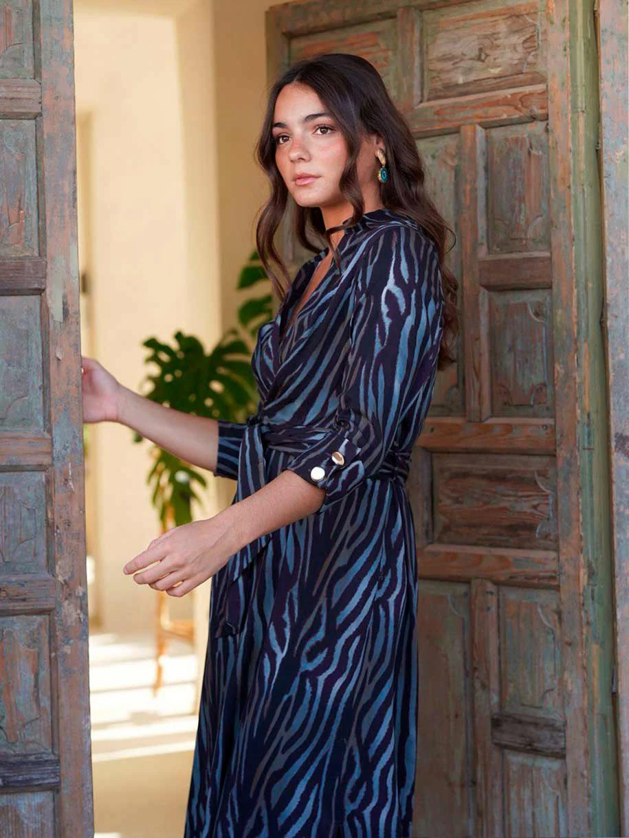 VESTIDO MEREN AZUL - Image 4
