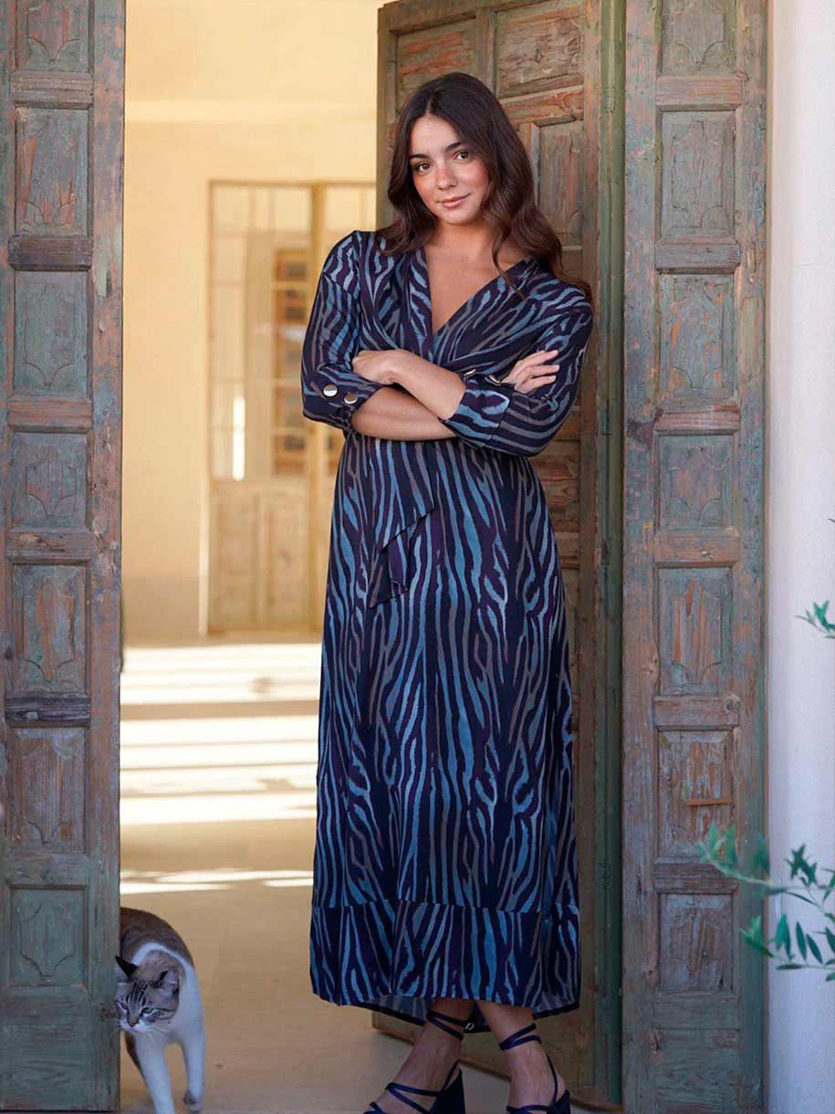 VESTIDO MEREN AZUL - Image 5