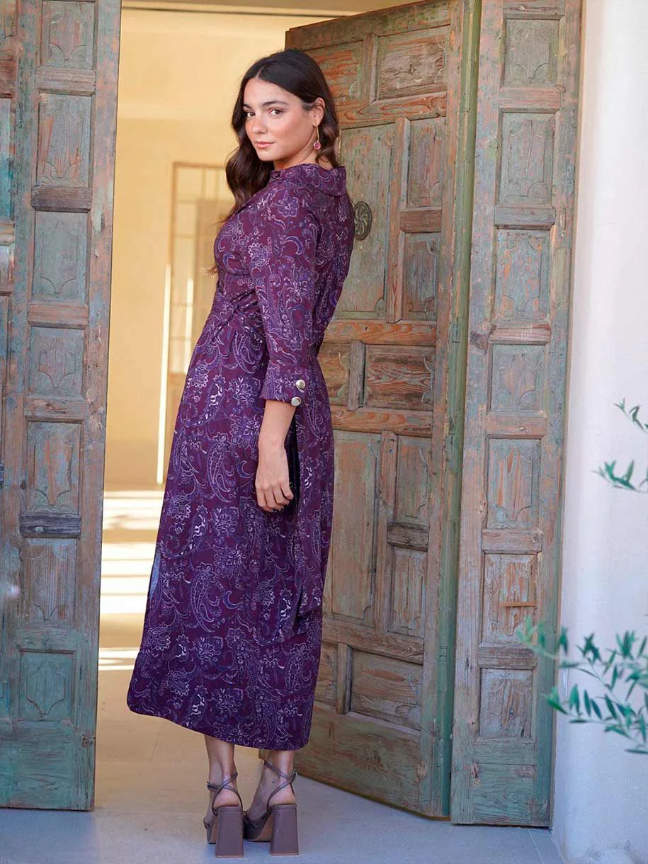 VESTIDO MEREN BERENJENA - Image 4