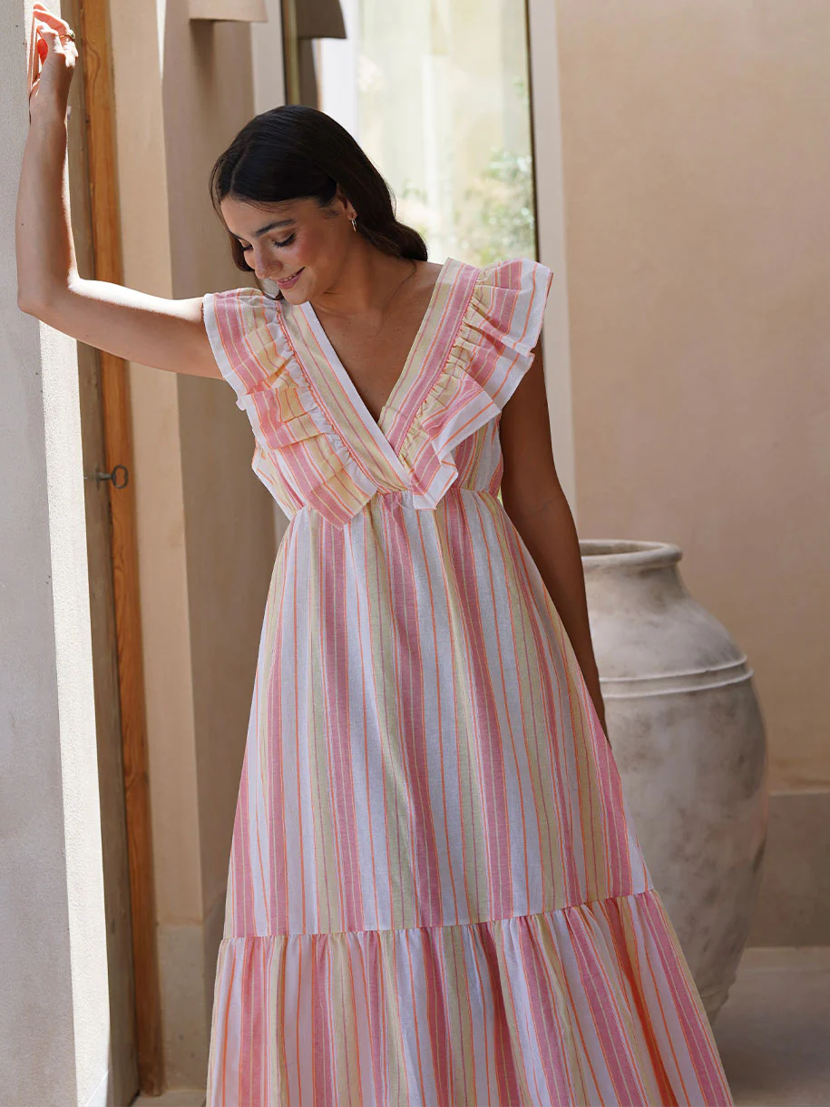 VESTIDO RAYAS VOLANTE NEW - Image 2