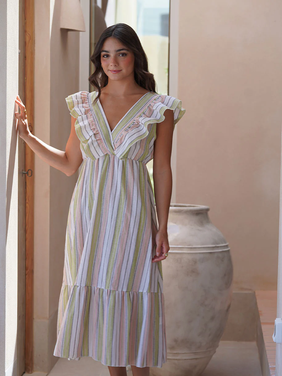 VESTIDO RAYAS VOLANTE NEW - Image 4
