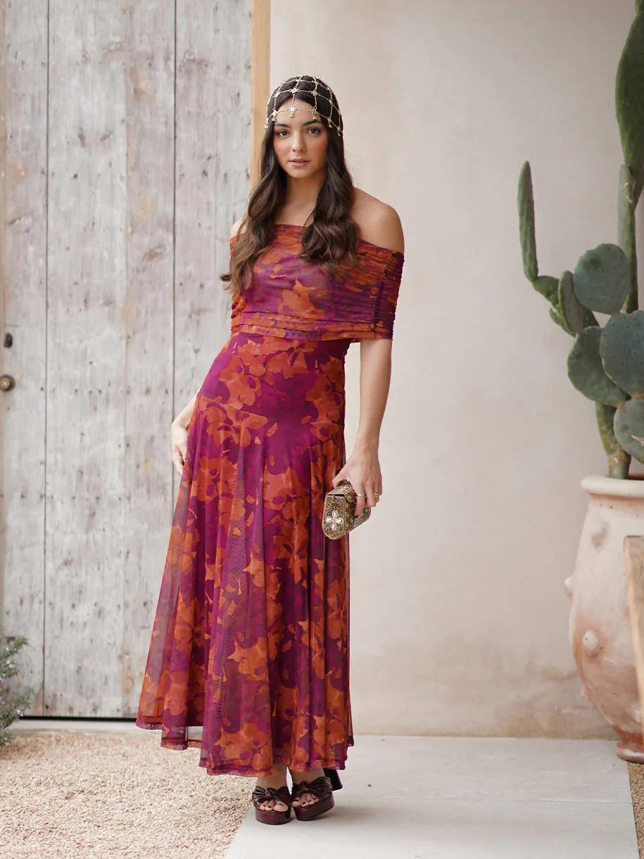 VESTIDO TUL TERRACOTA - Image 3