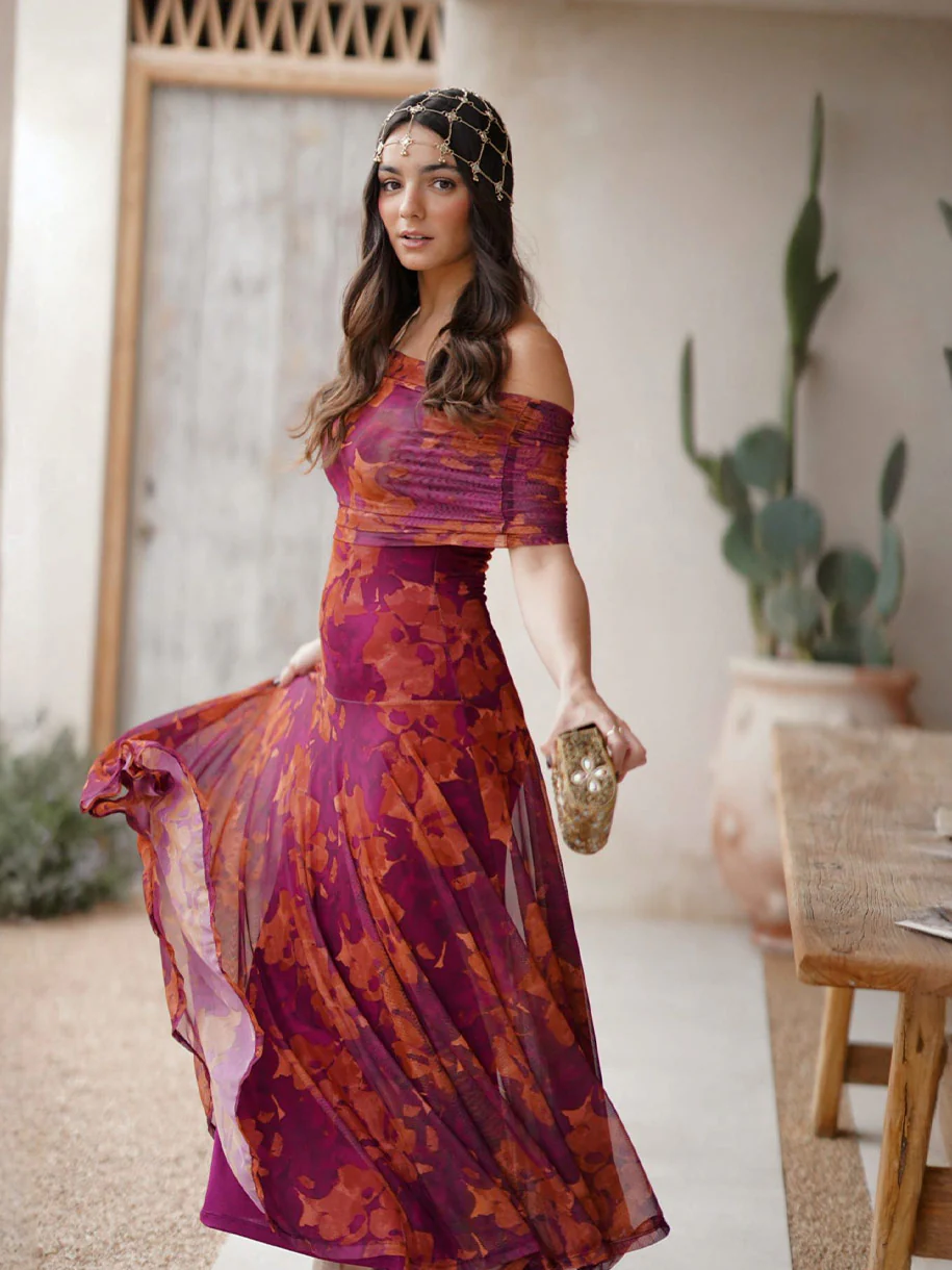 VESTIDO TUL TERRACOTA - Image 4