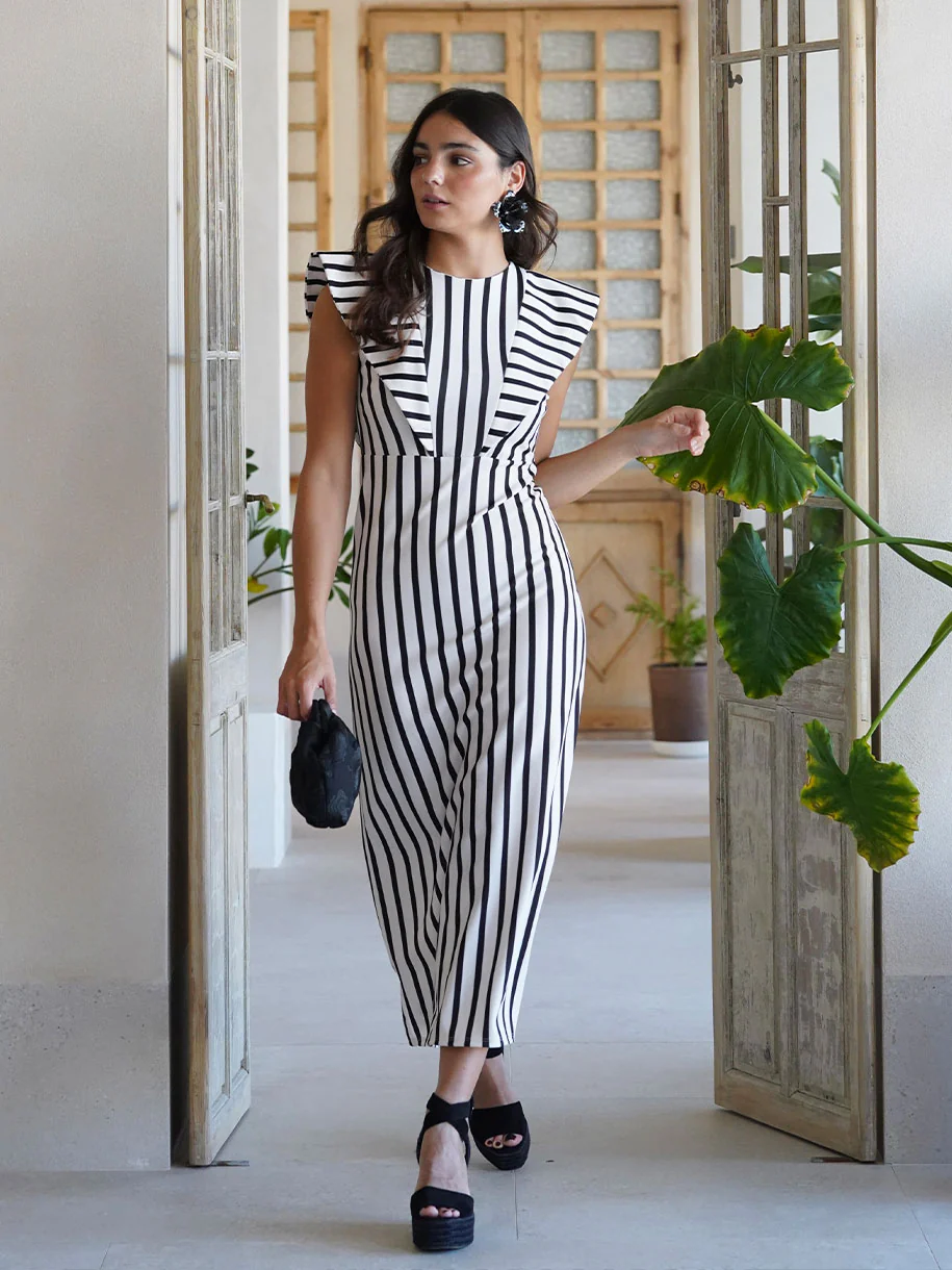 VESTIDO VOLANTE RAYAS - Image 5